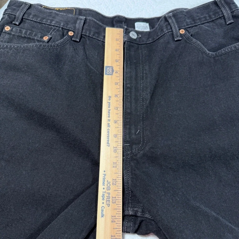Vtg 90s Levis 550 Men Black Relaxed Fit Jeans 42x30 (Fit 40x30) USA Made Red Tab